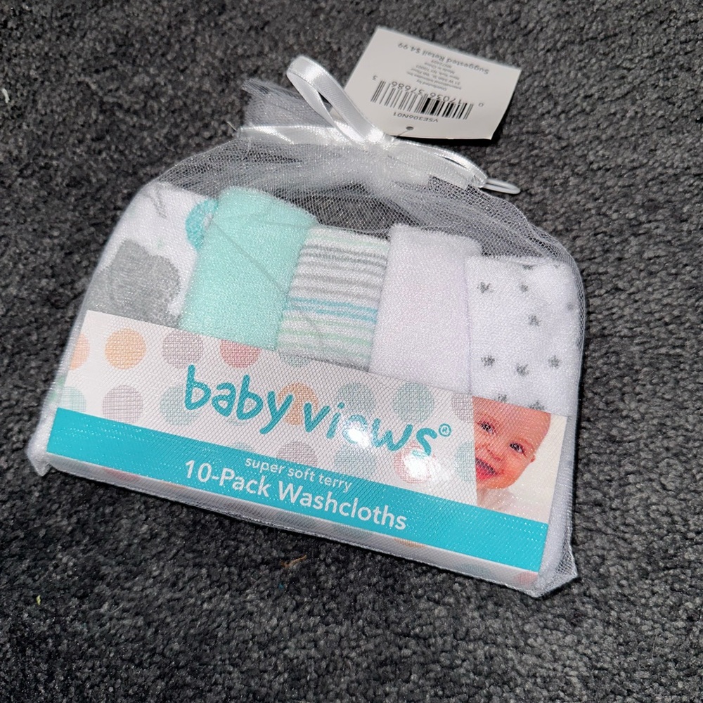NWT Baby Washcloths Set of 10